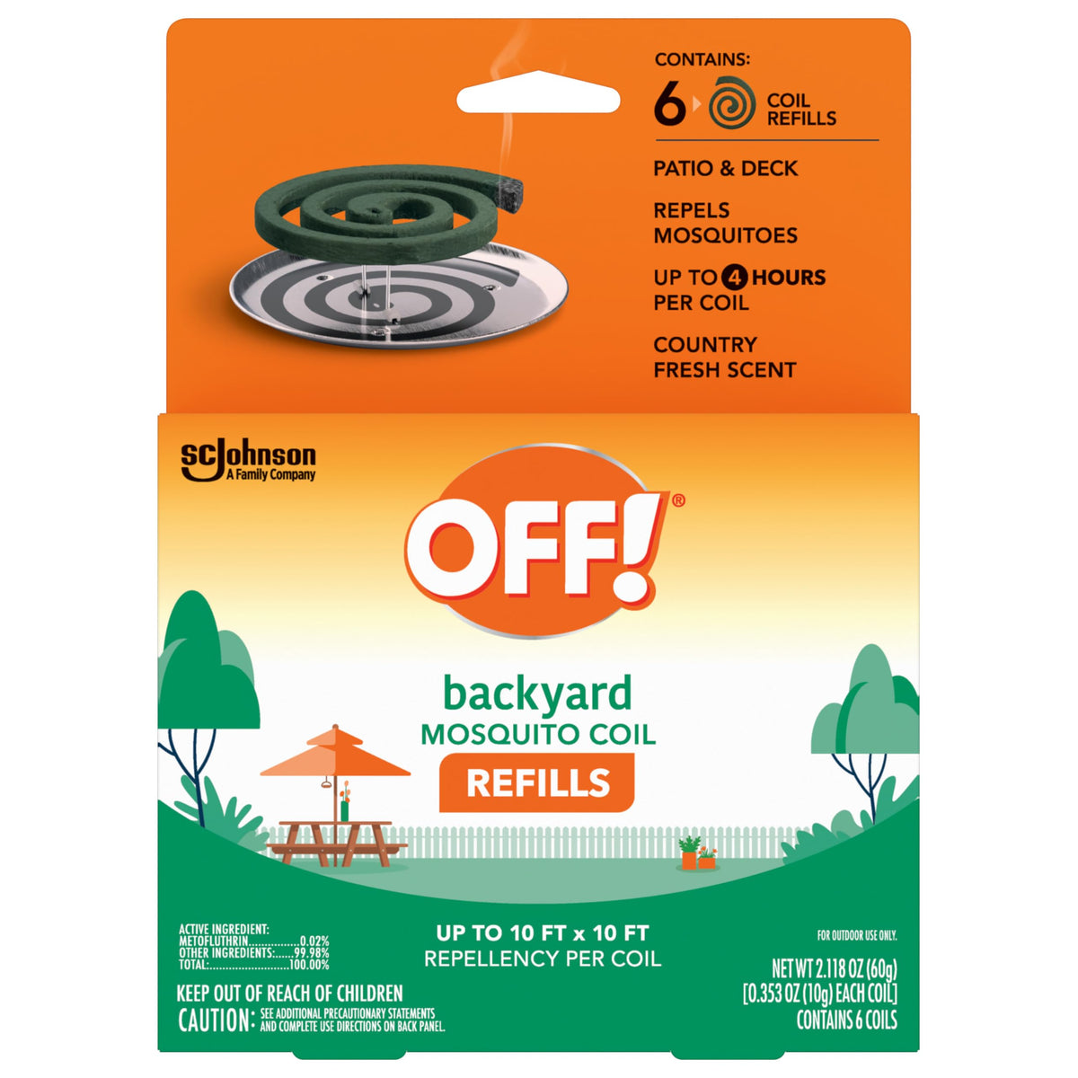 Mosquito Coil Refills 6 Count (Pack of 6) I308821