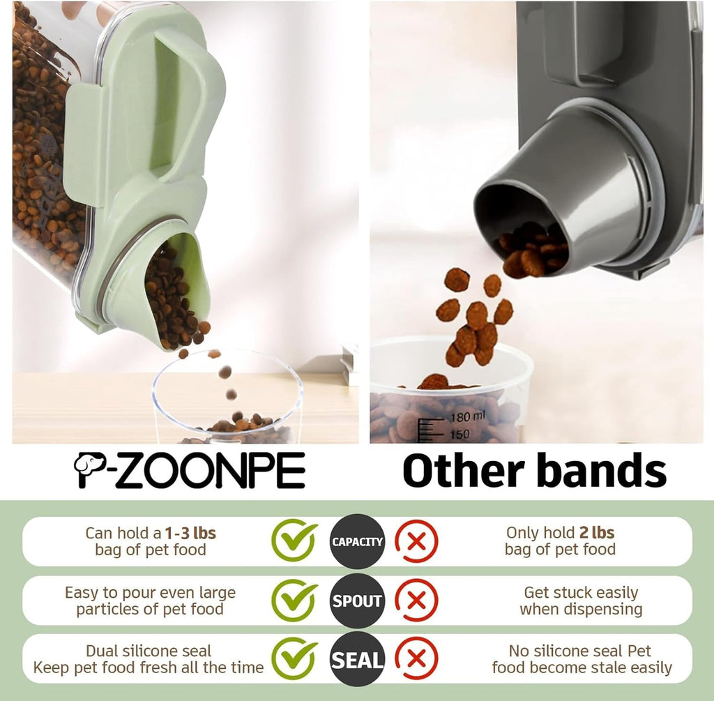 Airtight Pet Food Storage Container with Measuring Cups G864546