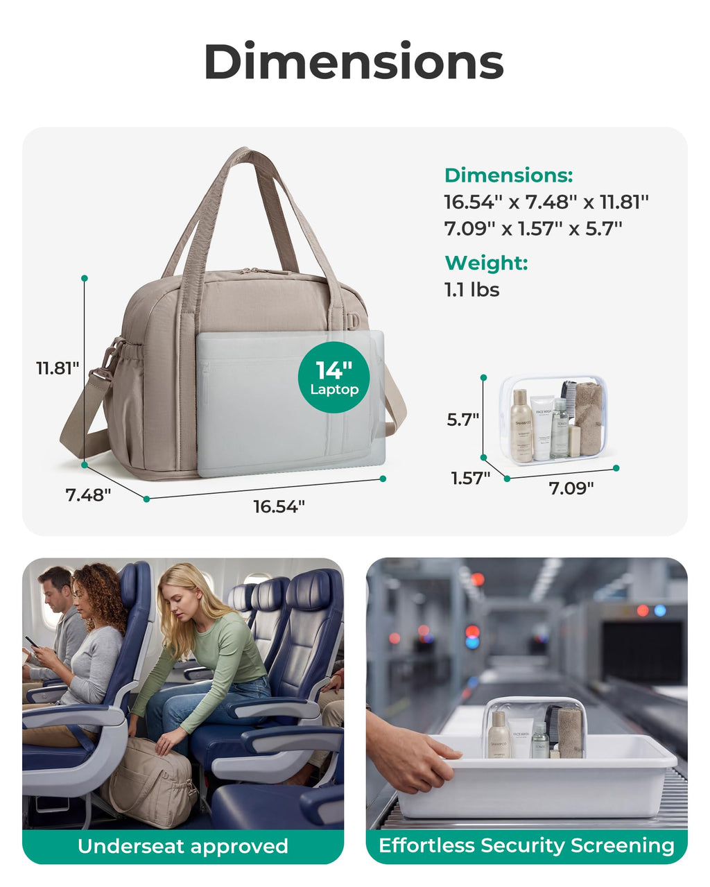 Expandable Travel Duffel Bag Set J199