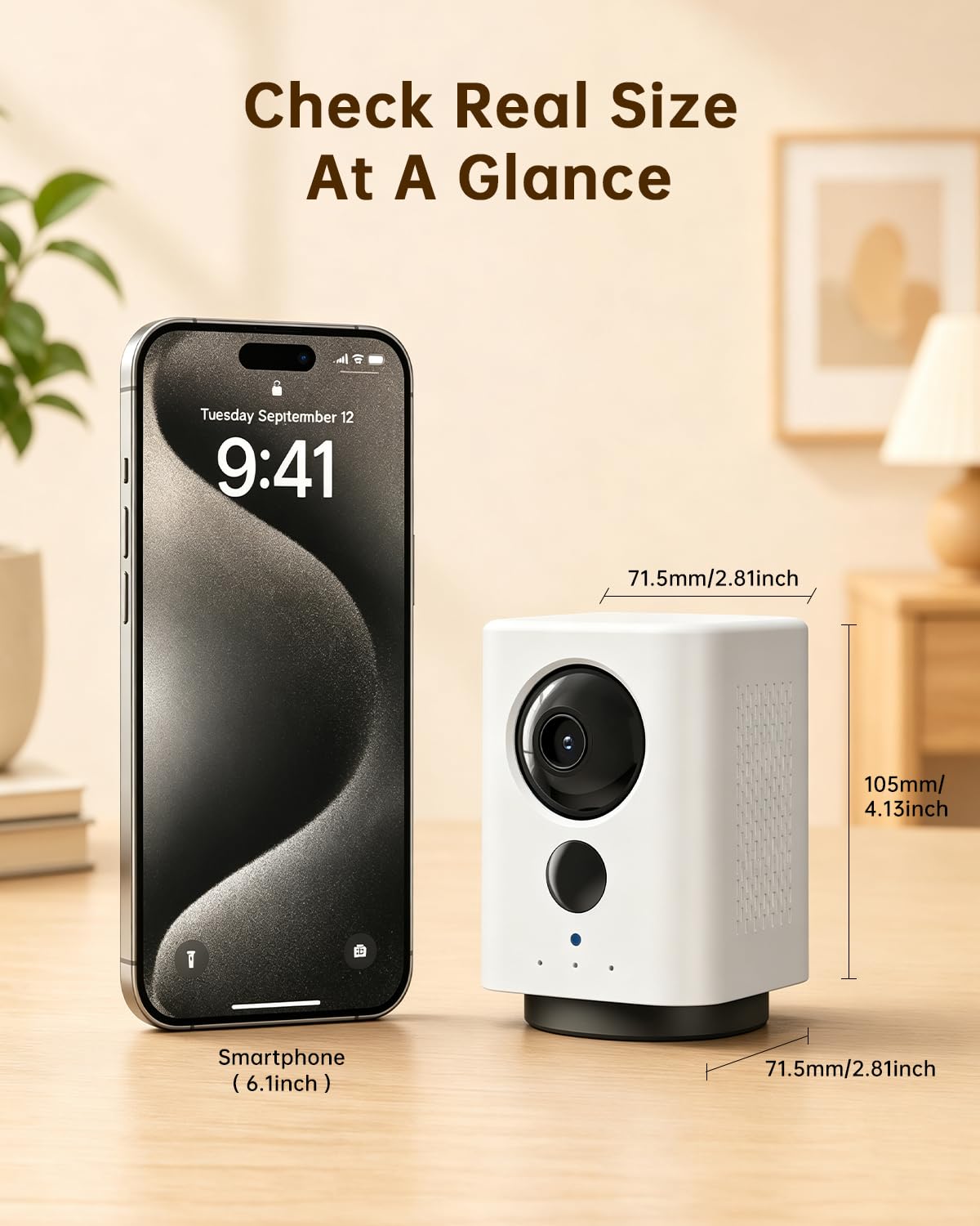 Battery Indoor Camera Wireless 5G/2.4G WiFi 2K F82111