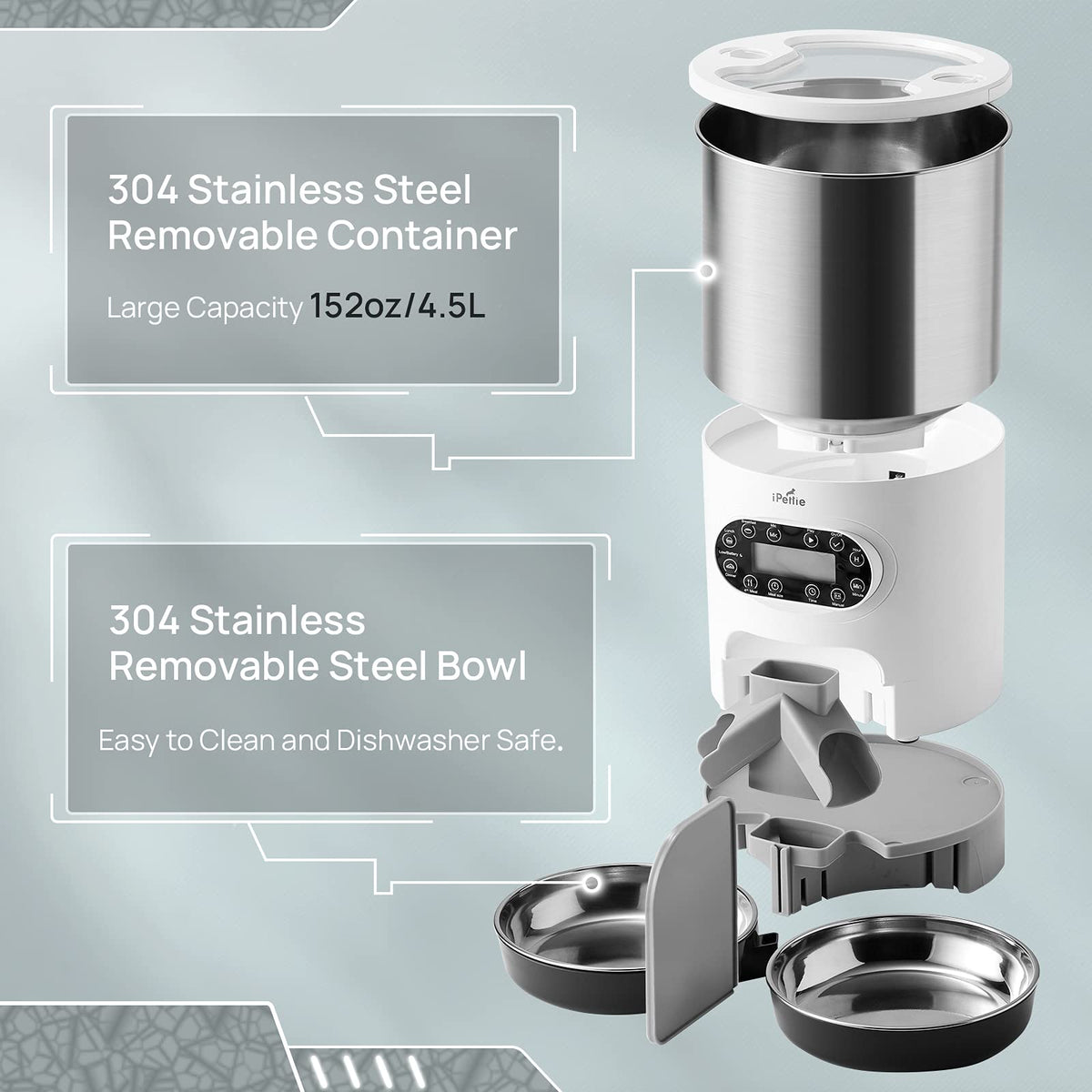 Automatic Pet Feeder with 4.5L Capacity Q36942