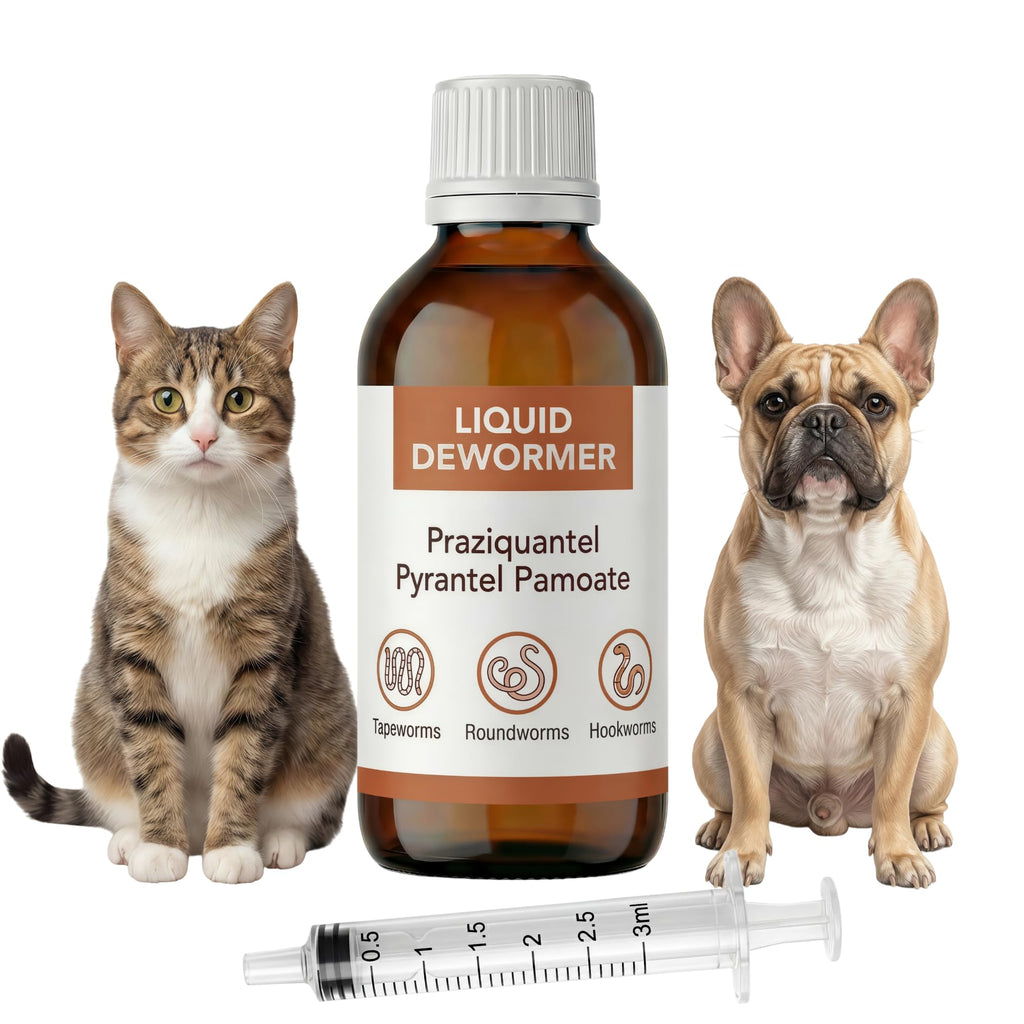 Praziquantel & Pyrantel Liquid Dewormer for Dog and Cat 3.4 fl oz K941