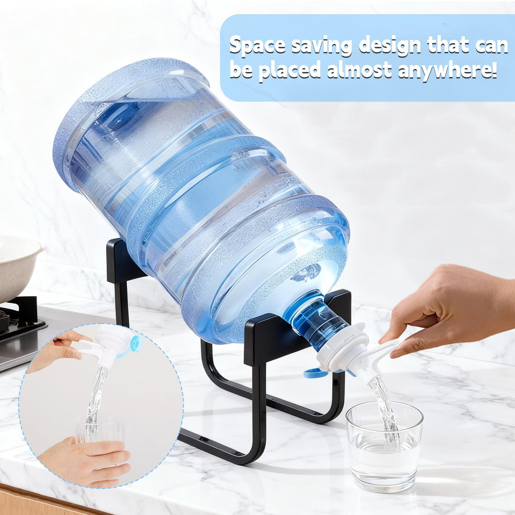 3-5 Gallon Water Jug Stand with Dispenser Valves F350588