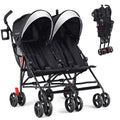 Lightweight Double Umbrella Stroller with Cup Holder and Adjustable Canopy Y972