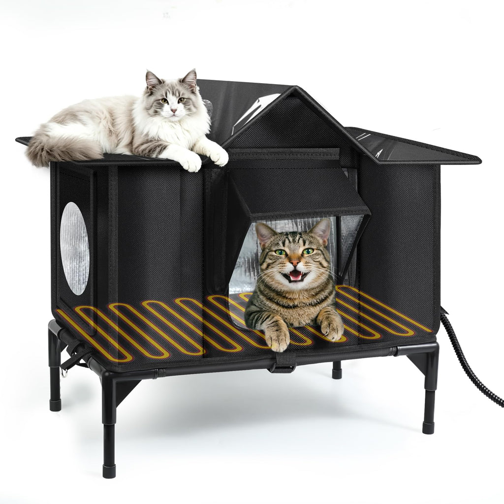 Insulated Outdoor Heated Cat Shelter T93122
