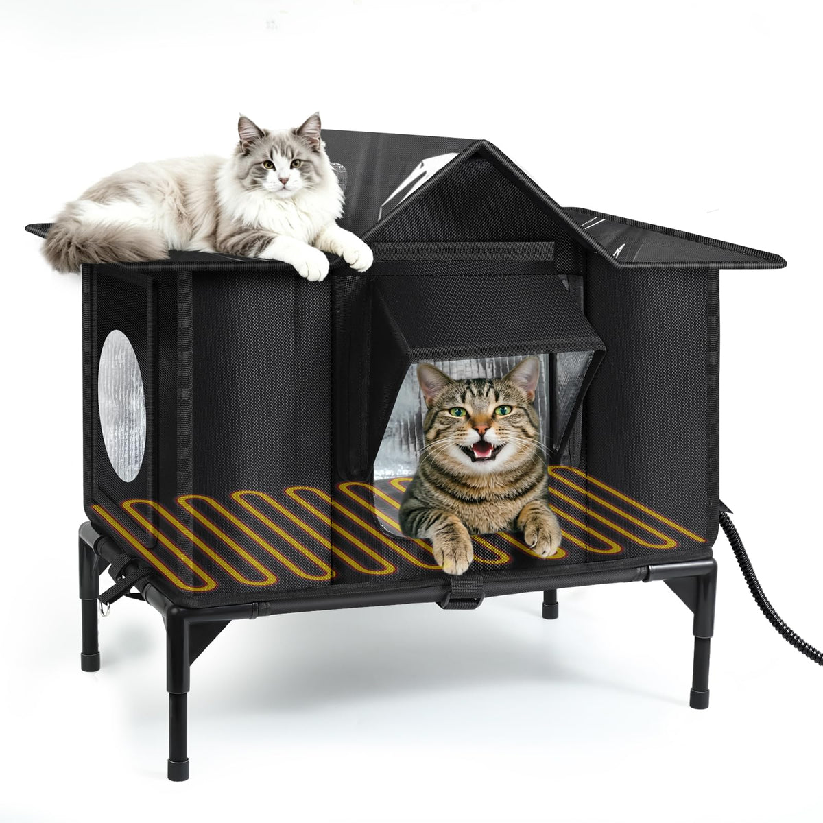 Insulated Outdoor Heated Cat Shelter T93122