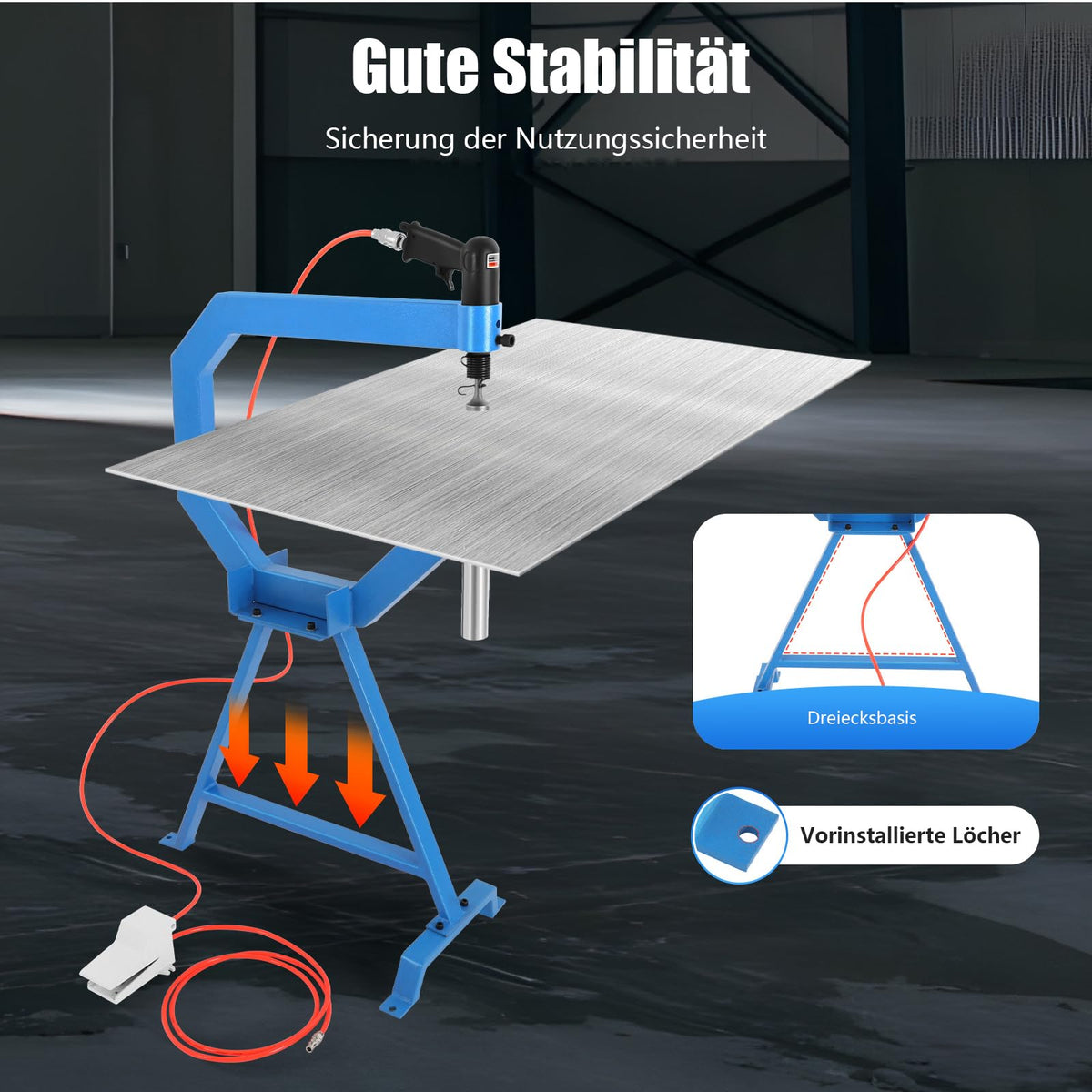 Pneumatic Planishing Hammer with Anvil Dies O75907