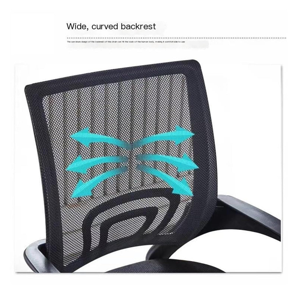 Orange Mesh Swivel Office Chair Z34041