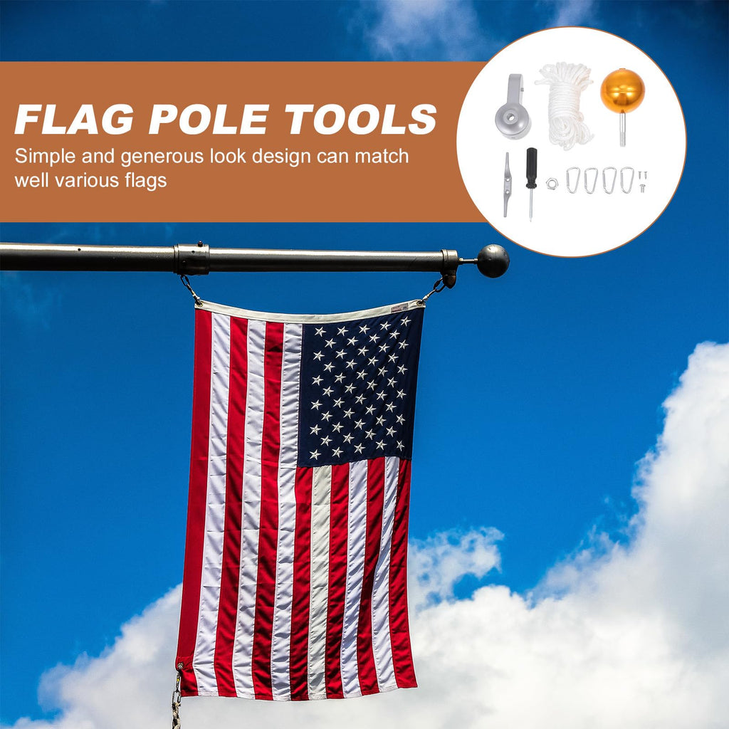 Heavy Duty Flagpole Kit Metal Repair Parts E491