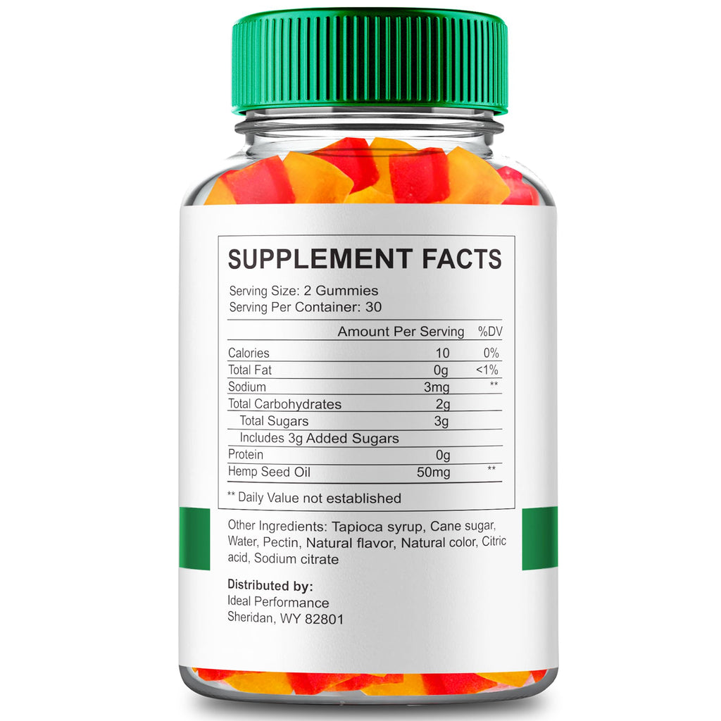Maximum Strength All Natural Hemp Gummies 60 Gummies T160