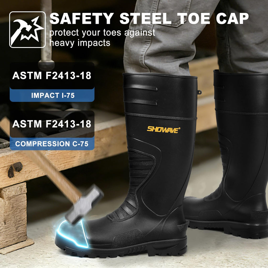 Rubber Steel Toe Waterproof Boot T698171