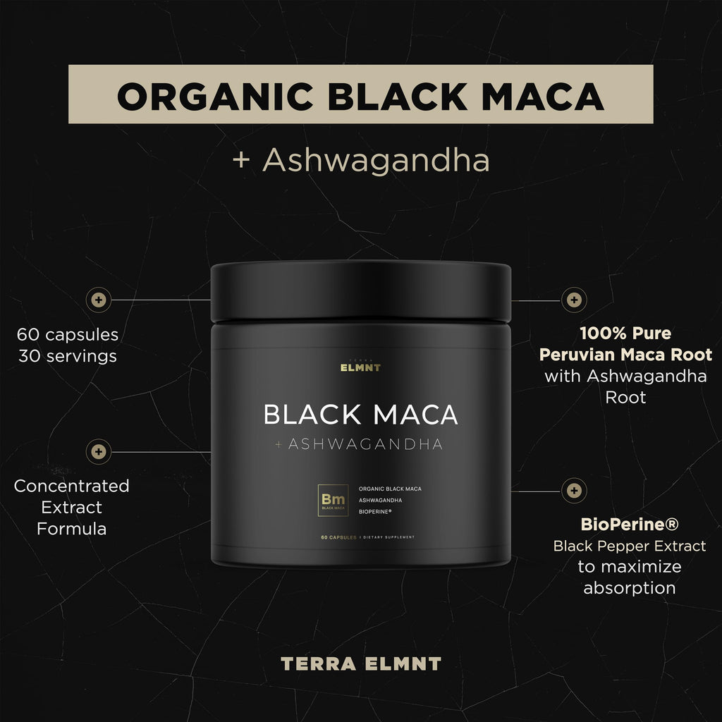 Organic Black Maca Root with Ashwagandha X4802