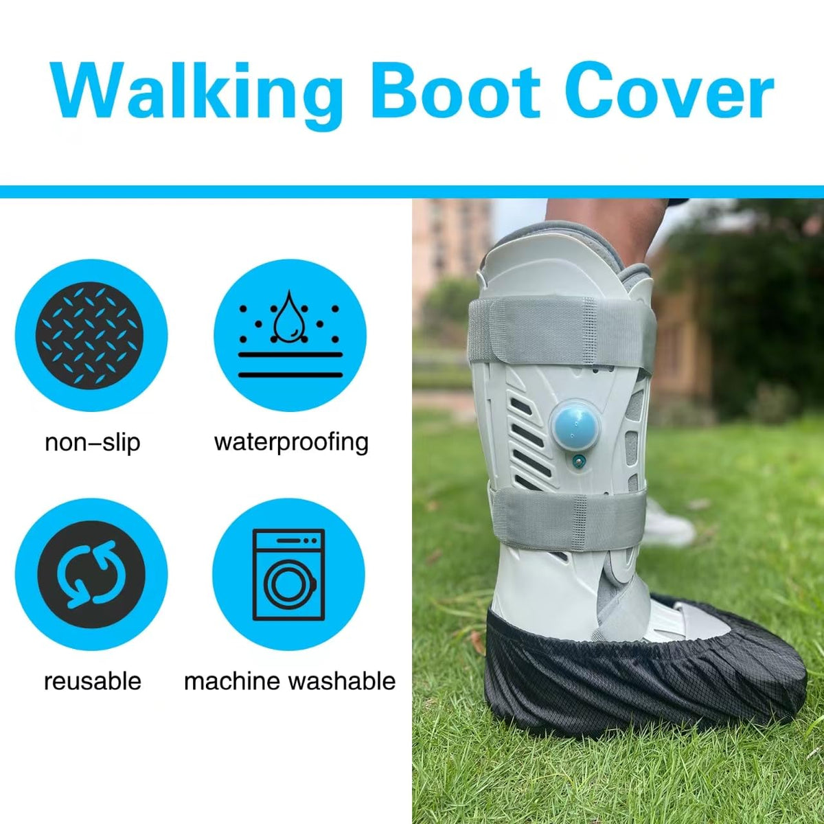 Medium Waterproof Anti-slip Washable Walking Boot Covers V349