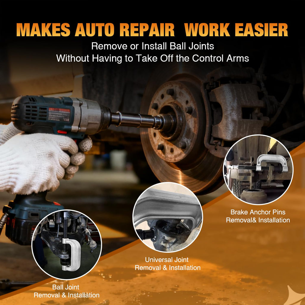 Ball Joint Press Kit with U-Joint and Brake Anchor Pin Tools O8914