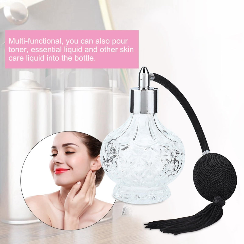 Glass Perfume Bottle Refill Spray Bottle Atomizer 80ml U758581