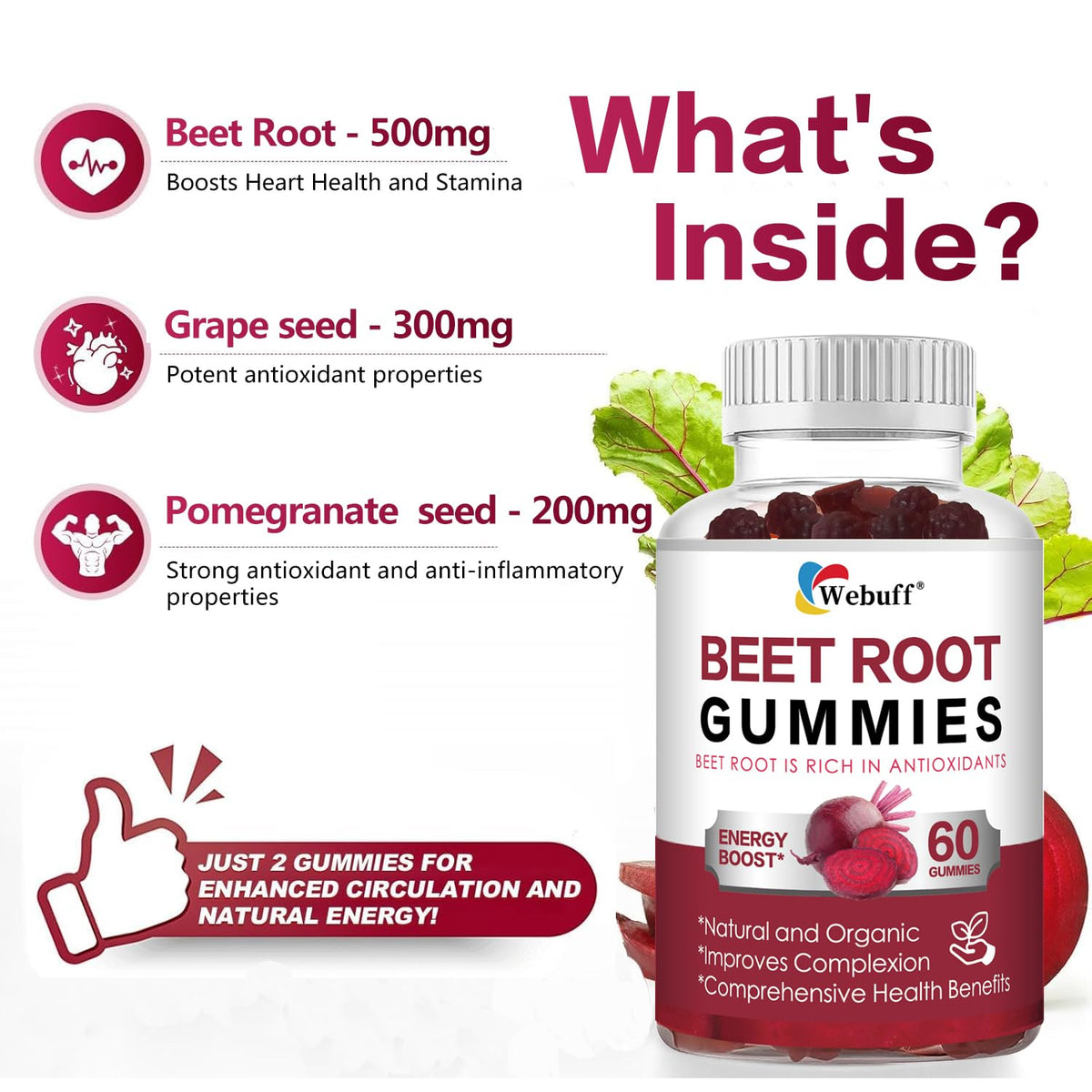 Sugar Free Beet Root Gummies O869306