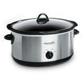 7-Quart Manual Slow Cooker, Family Size, Removable Stoneware, Dishwasher Safe, Stainless Steel T232722