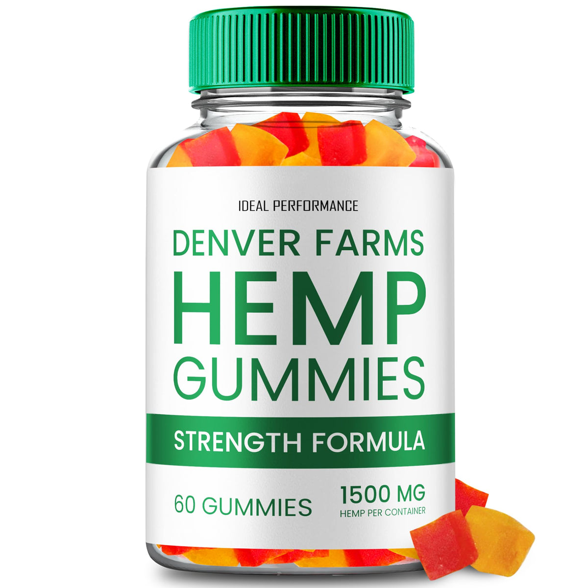 Maximum Strength All Natural Hemp Gummies 60 Gummies T160
