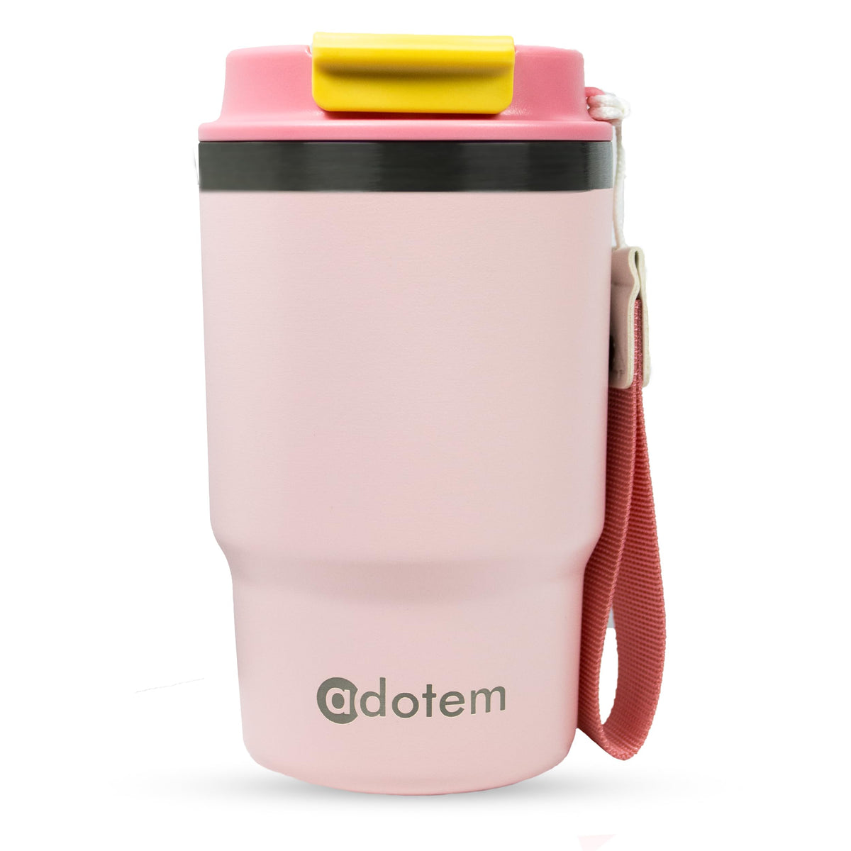 16oz Insulated Stainless Steel Tumbler with Straw & Lid T234986