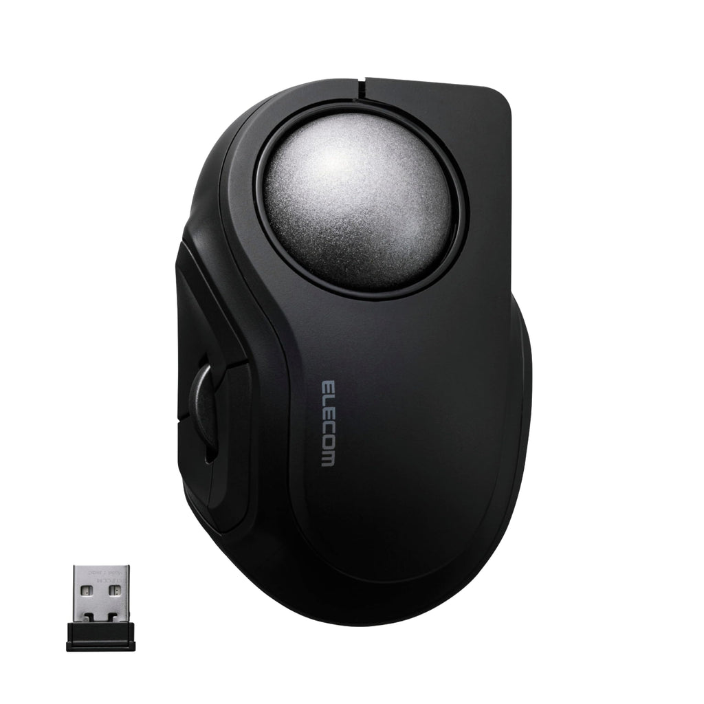 Wireless Trackball Mouse, Bluetooth and USB 2.4GHz, Silent Click, Compact A37706