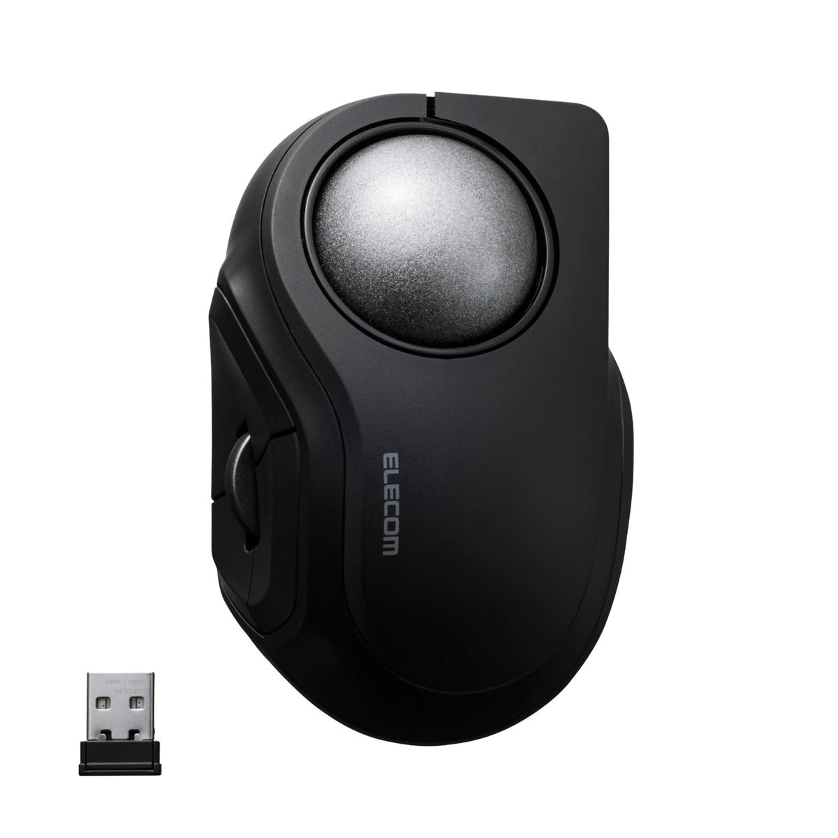Wireless Trackball Mouse, Bluetooth and USB 2.4GHz, Silent Click, Compact A37706