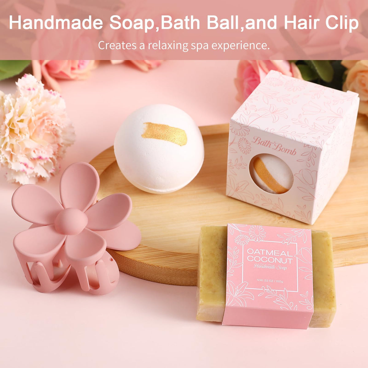 Get Well Soon Gifts Baskets for Women (Pink) U3441