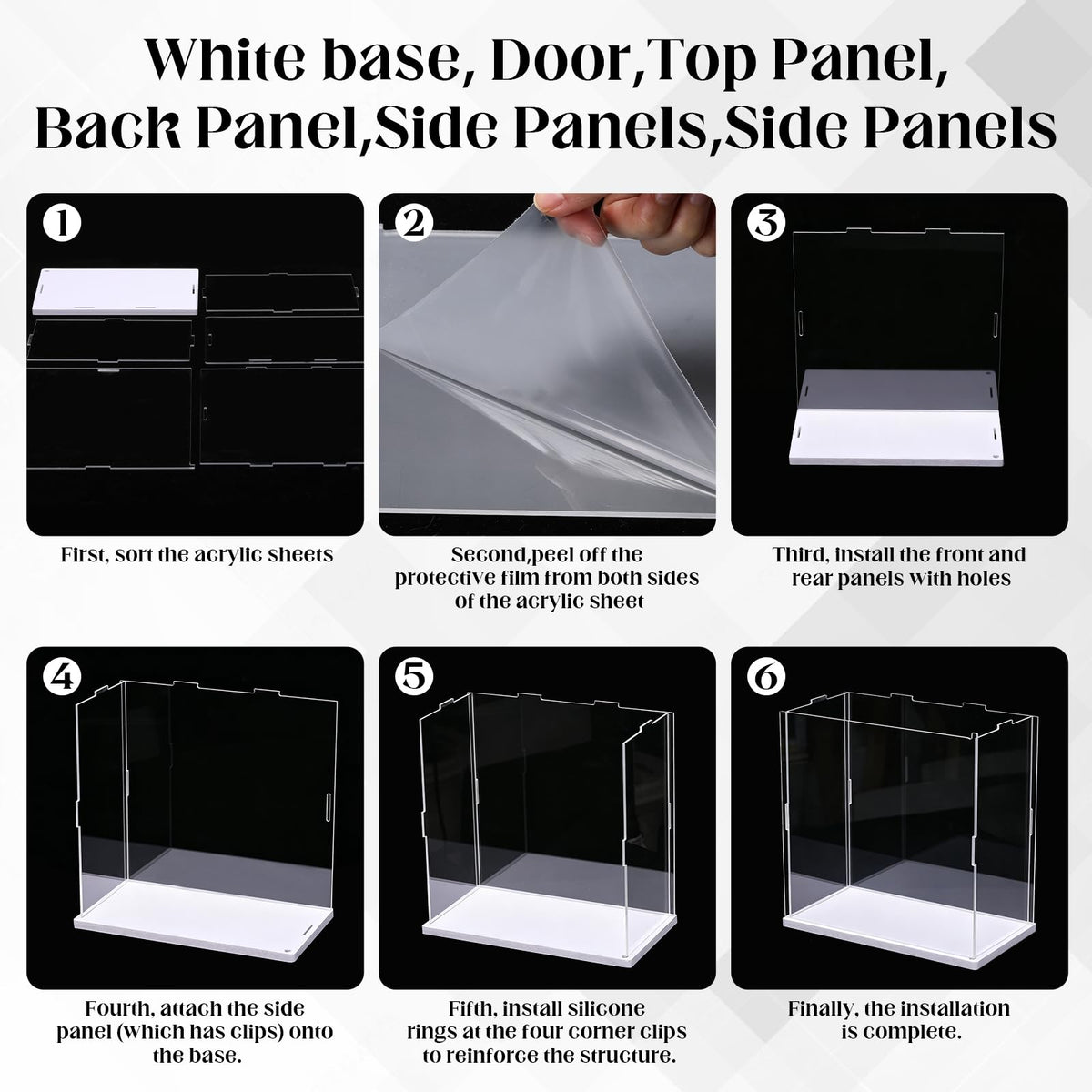 6 Pack Acrylic Case B7683