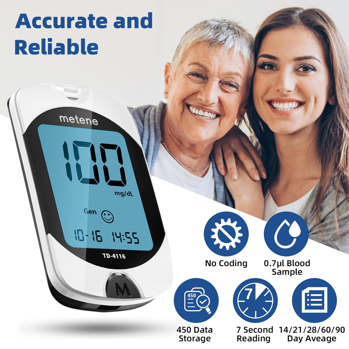 Blood Glucose Monitor Kit & Twist Top Lancets T6342