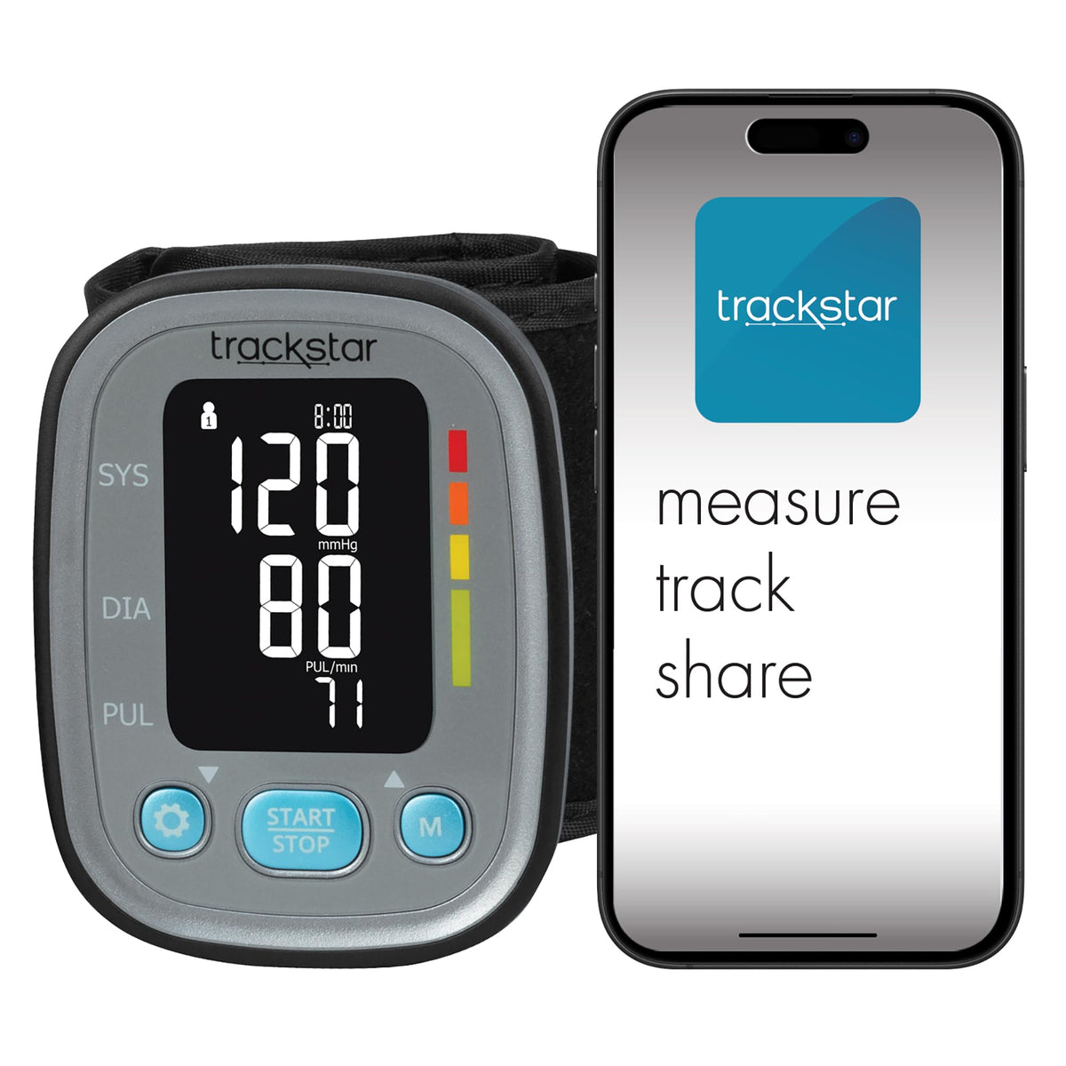 Smart Adult Wrist Blood Pressure Monitor M509437