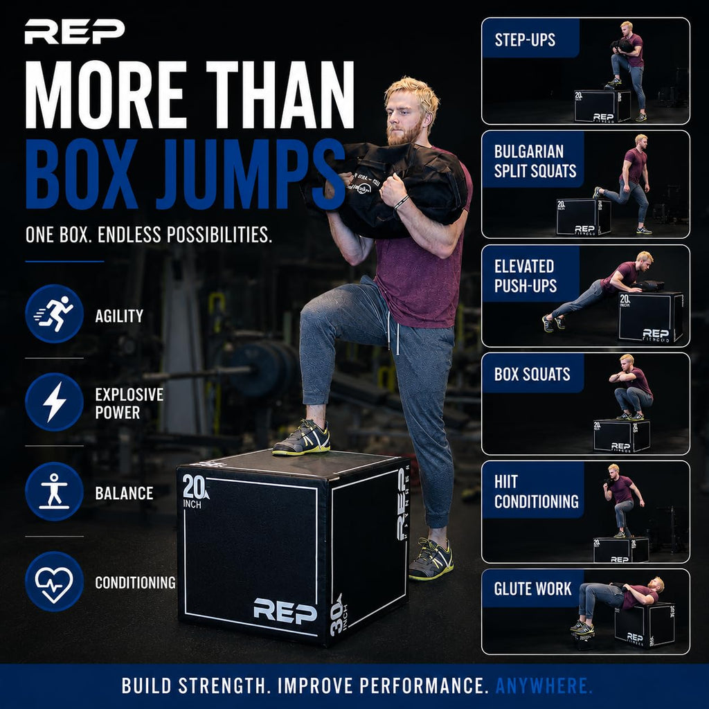3-in-1 Foam Plyo Box 16" 20" 24" A85982