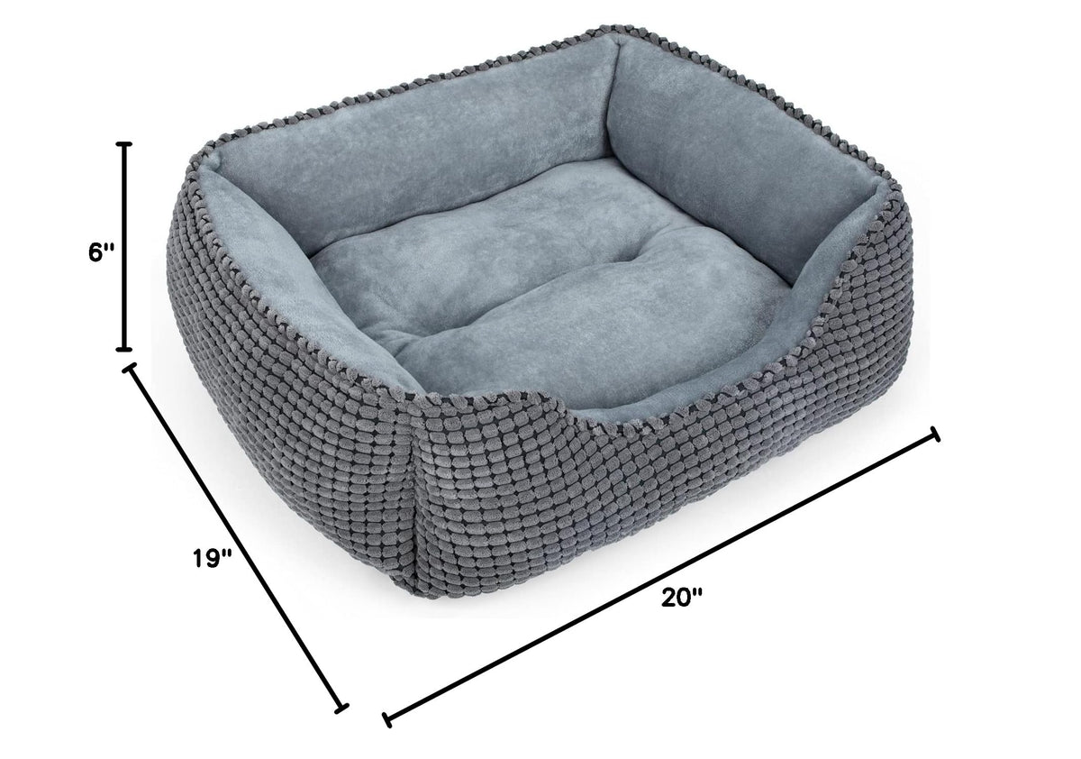 Rectangle Washable Calming Dog Bed B11353