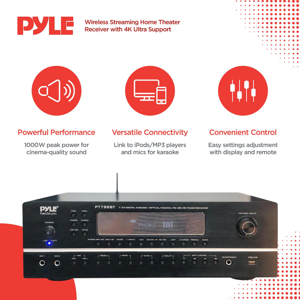 7.1-Channel Bluetooth Stereo Amplifier X717