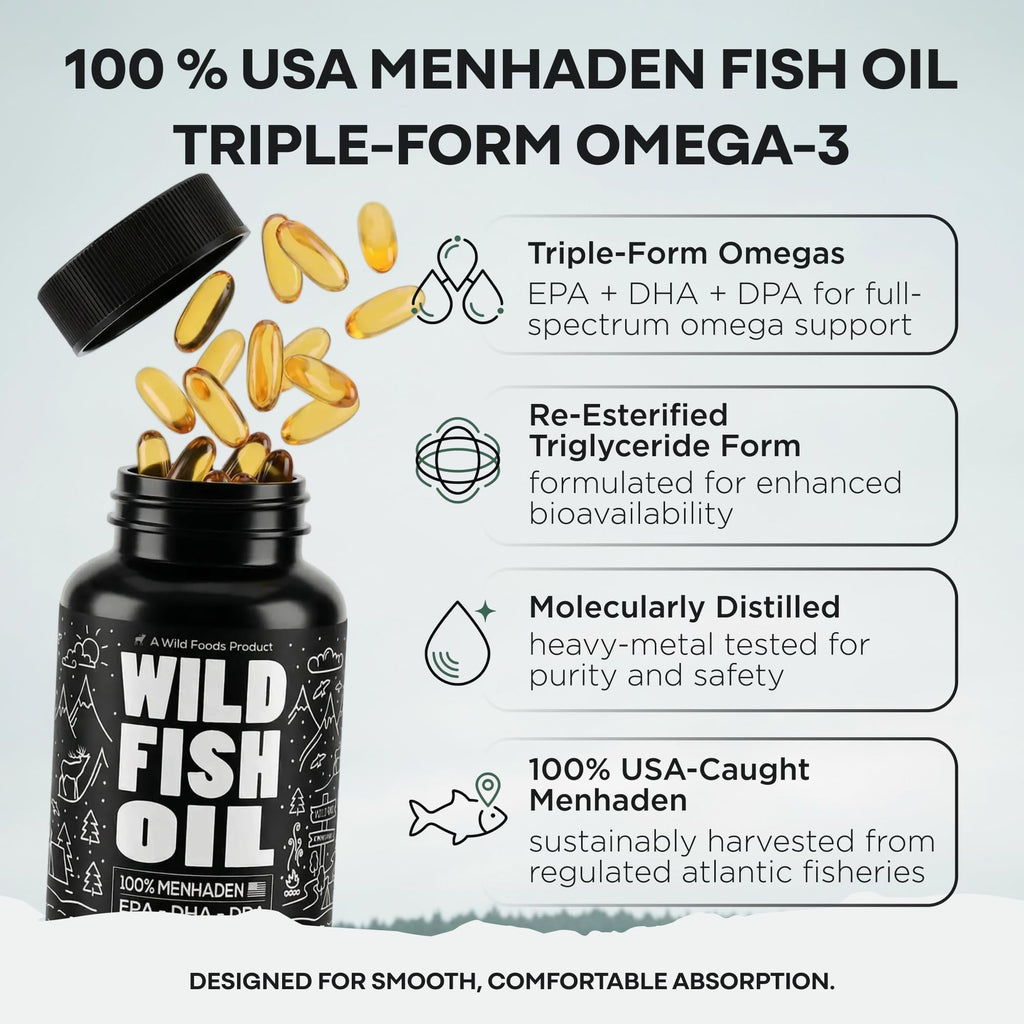 Fish Oil Omega 3 Supplements 120 Capsules G26275