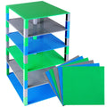 10 x 10 in 6 Baseplates with 50 Stackers Building Toy Blocks Q1525