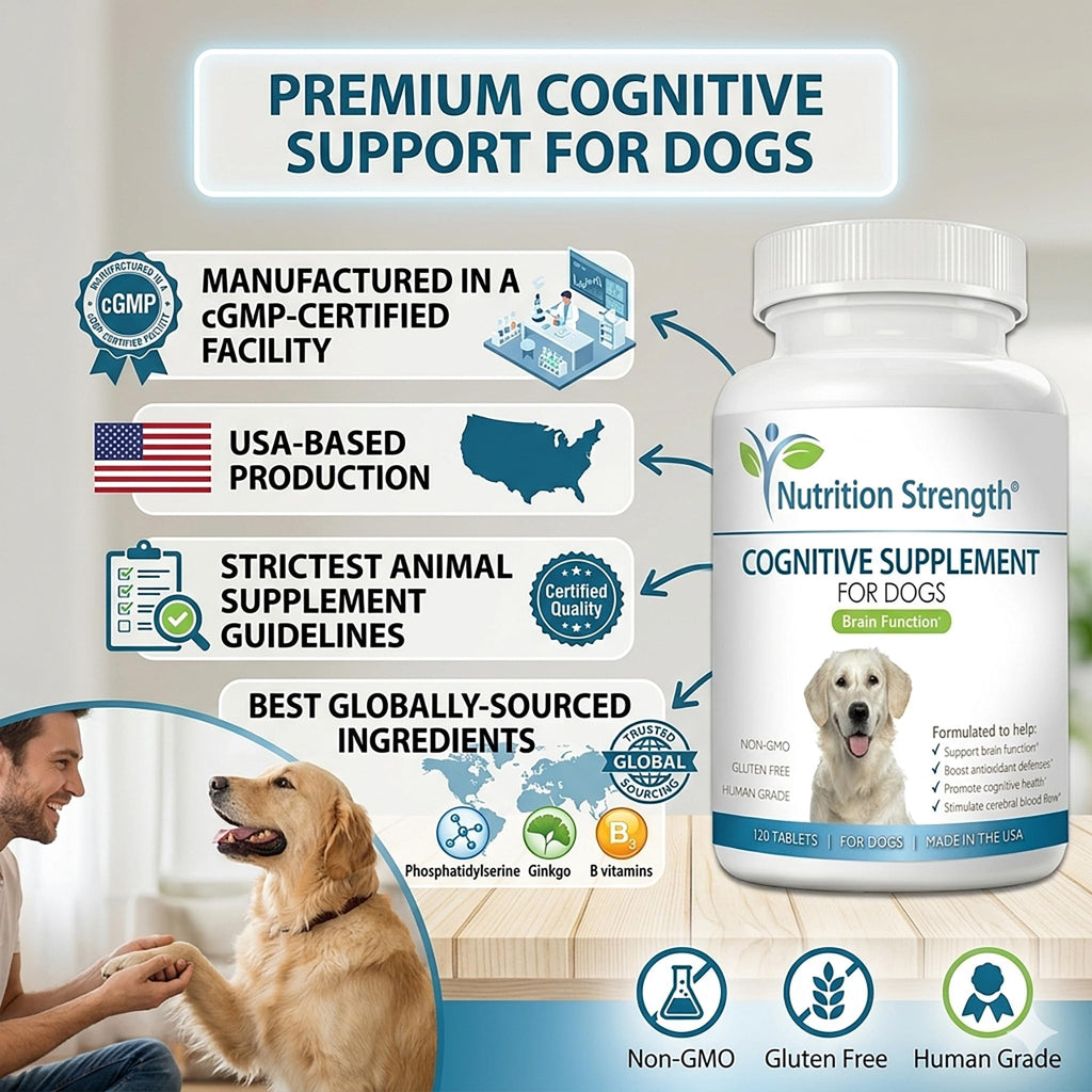 120 Chewable Tablets Cognitive Support Dog Supplement G4048