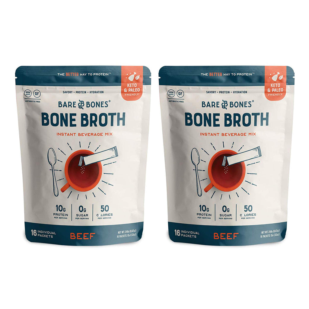 Beef Bone Broth Instant Powdered Mix 32 Pack T62077