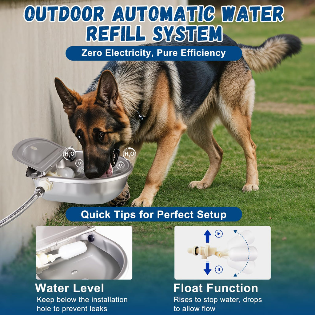 Automatic Chicken Waterer 304 Steel Poultry Water Dispenser D830952