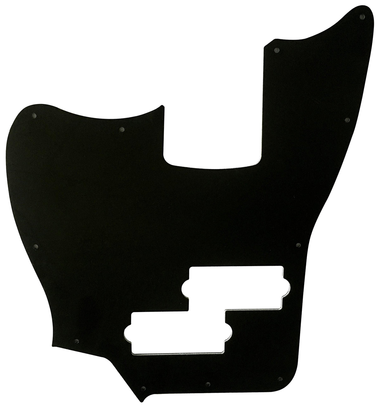 Black 3 Ply Short Scale Bass Guitar Pickguard L53087