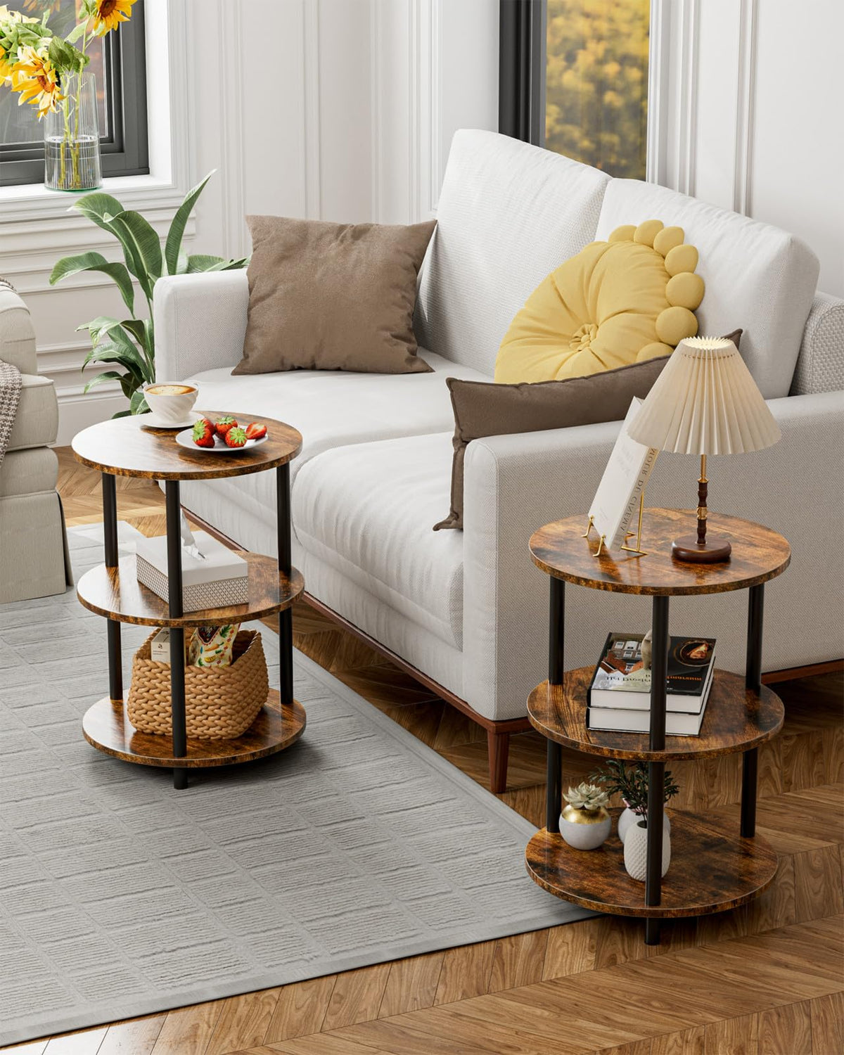 Small Round 3 Tier Coffee Table V615665