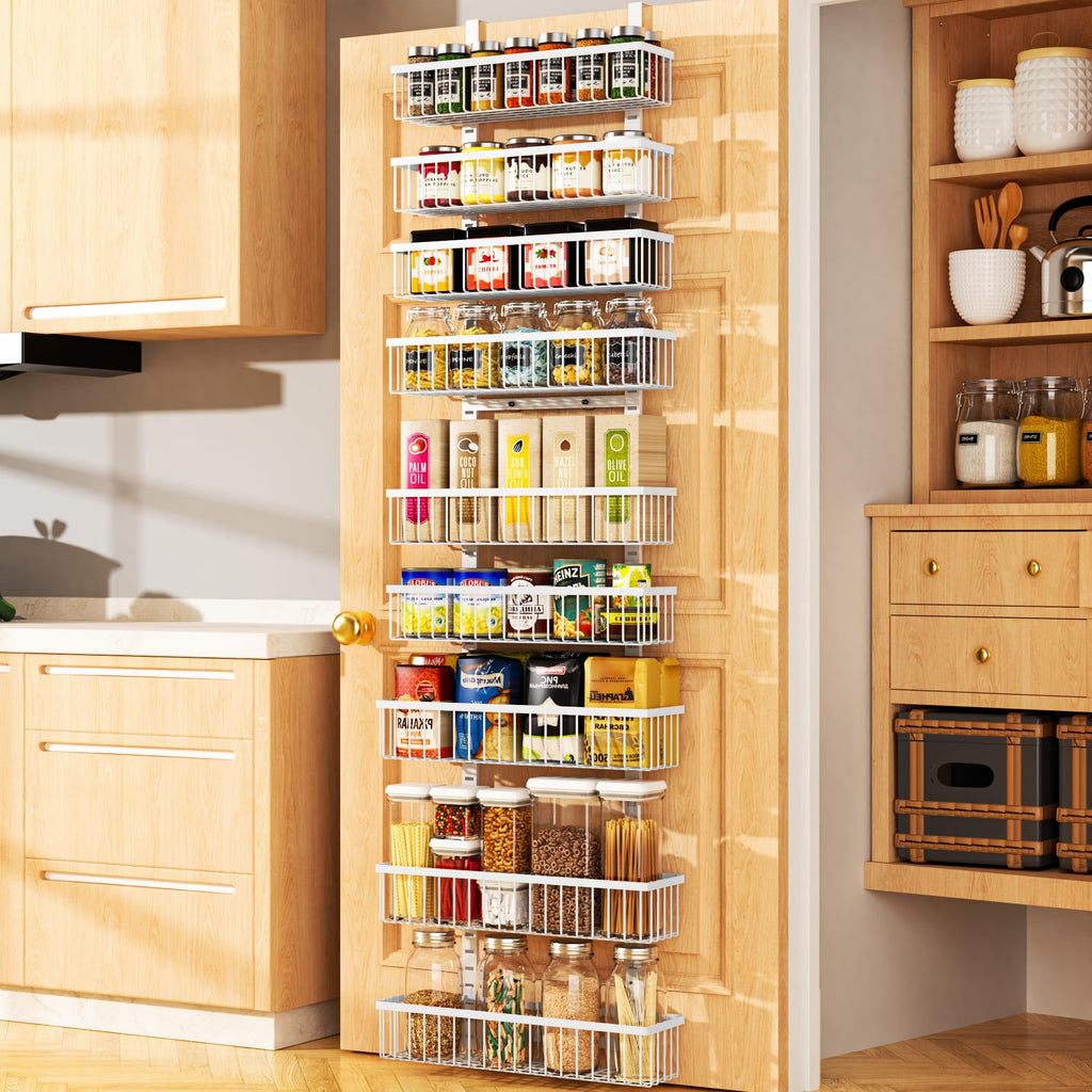 White 9-Tier Over The Door Pantry Organizer L593488