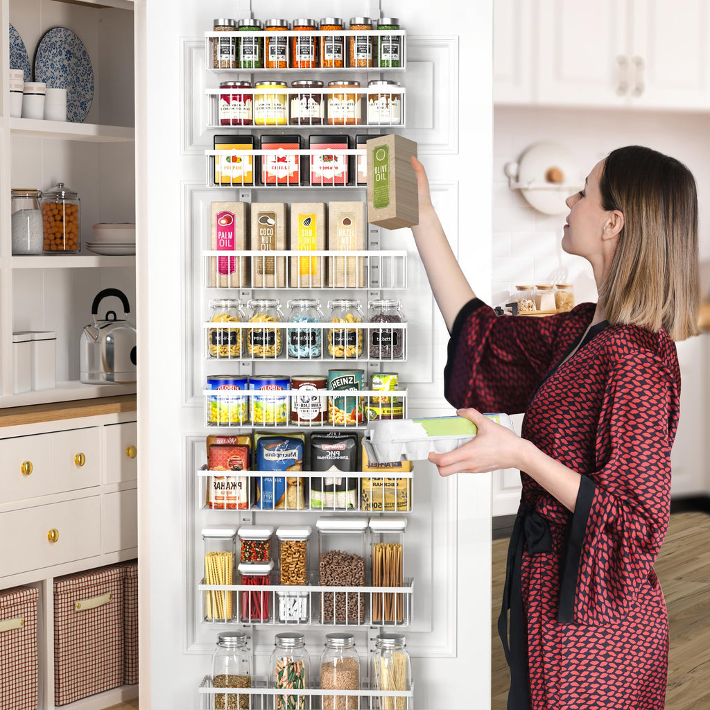 White 9-Tier Over The Door Pantry Organizer L593488