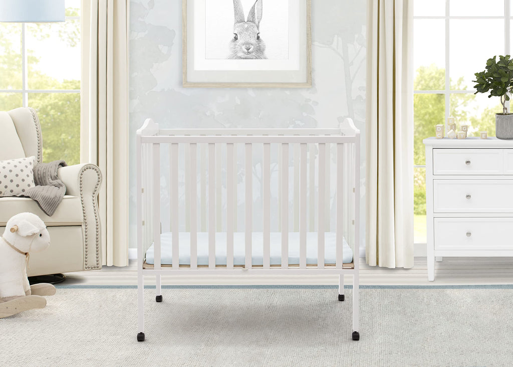 Folding Portable Mini Baby Crib with Mattress J1771