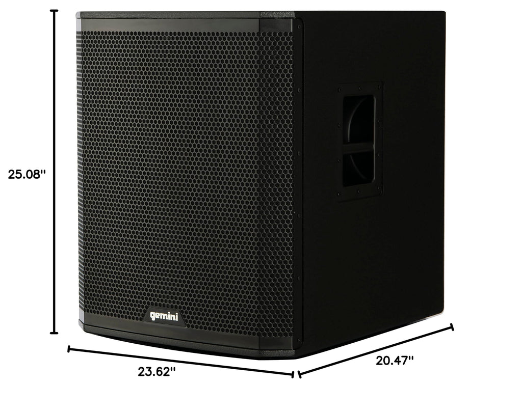 18" Powered Subwoofer, 1200 Watts, Bluetooth TWS P74862