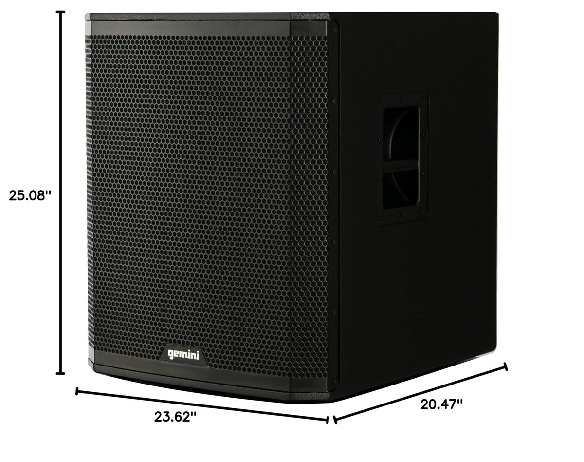 18" Powered Subwoofer, 1200 Watts, Bluetooth TWS P74862