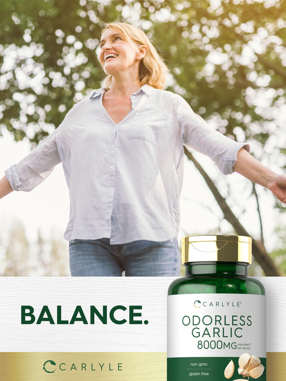 Odorless Garlic Softgels Supplement 300 Count G9943