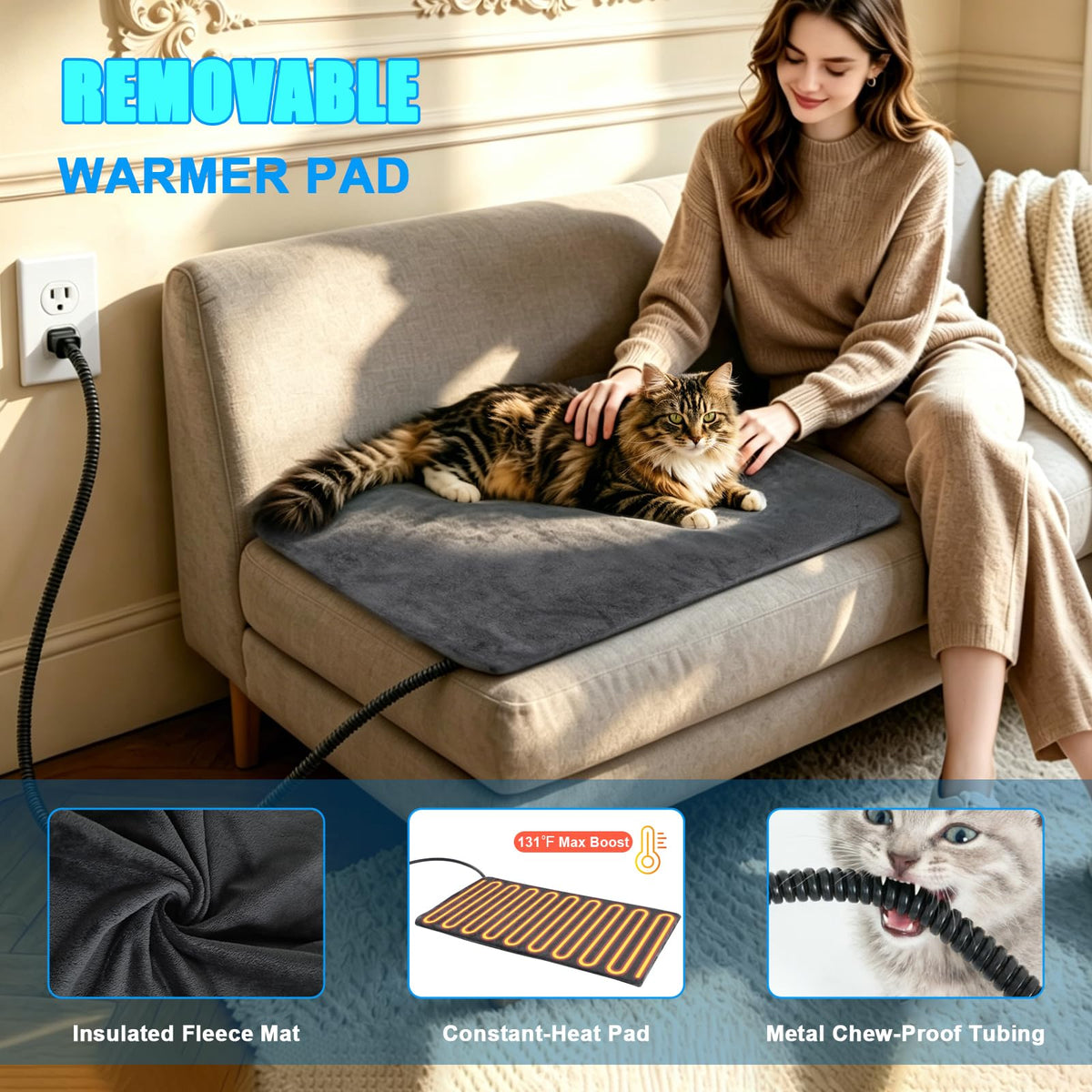 Insulated Outdoor Heated Cat Shelter T93122