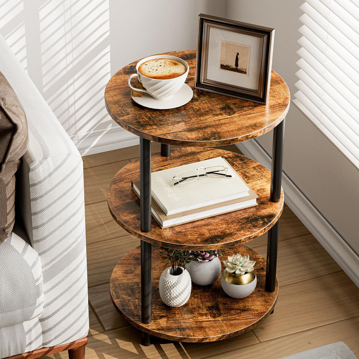 Small Round 3 Tier Coffee Table V615665
