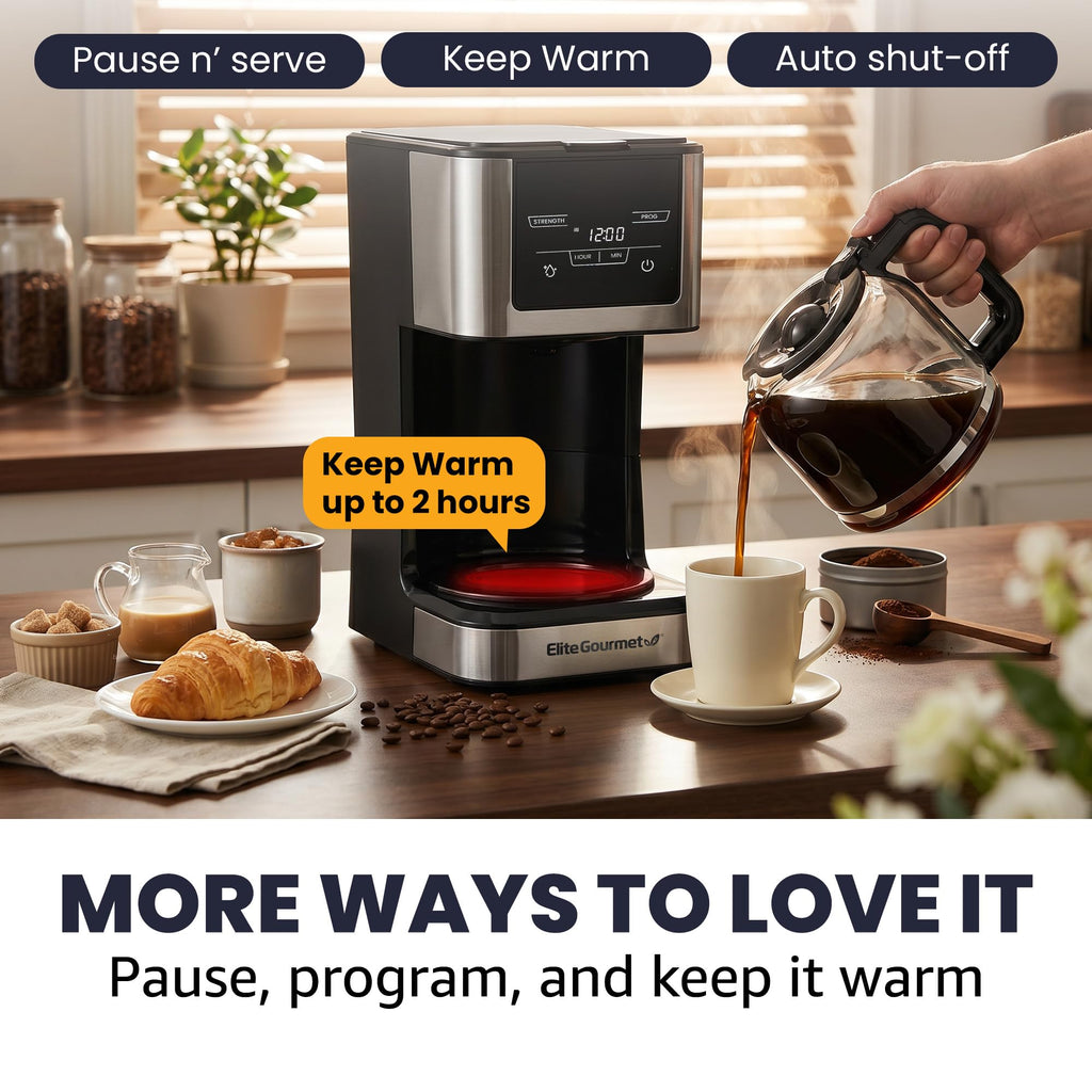 12-Cup Programmable Drip Coffee Maker T913