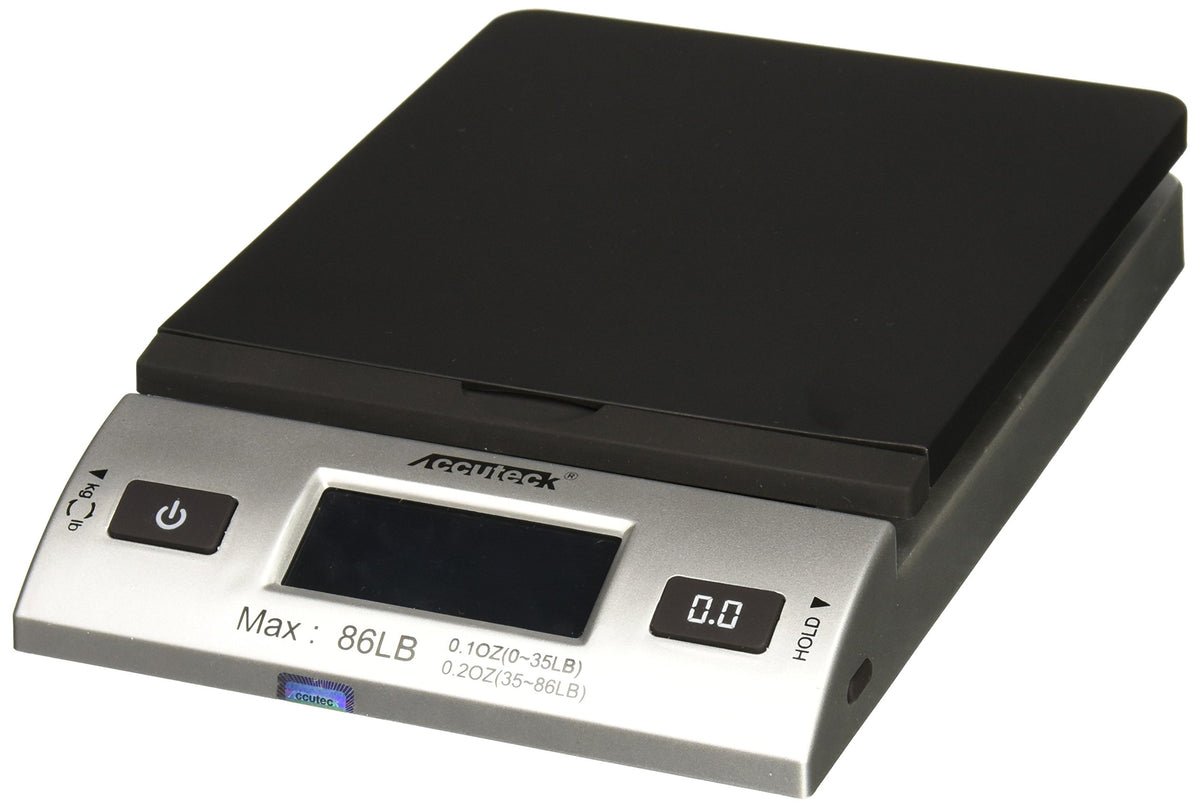 86 lb Silver Digital Shipping Postal Scale with Adapter H7782