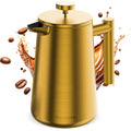 Stainless Steel Double Wall Insulated French Press 34 Oz C14953